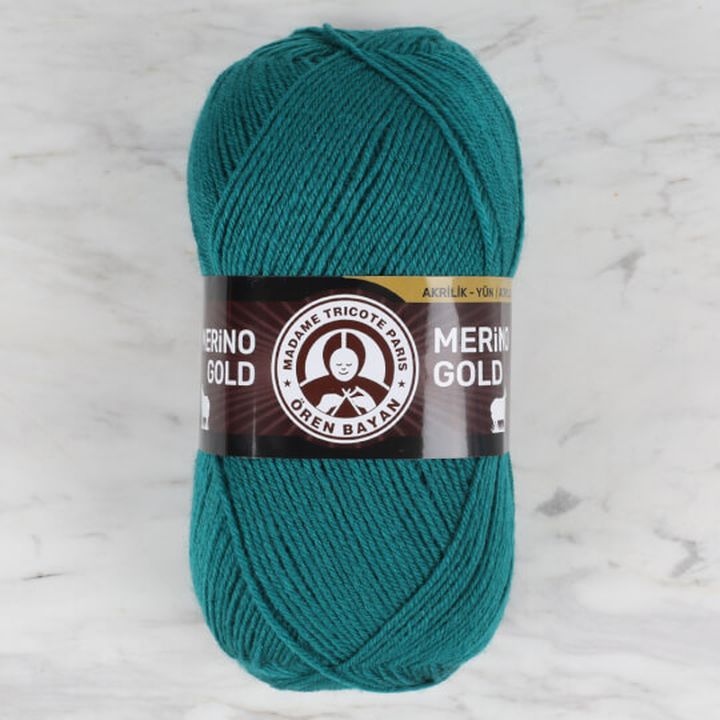 Predivo za pletenje Madame Tricote Paris Merino Gold 100 g | izaberi boju - benzin zelena