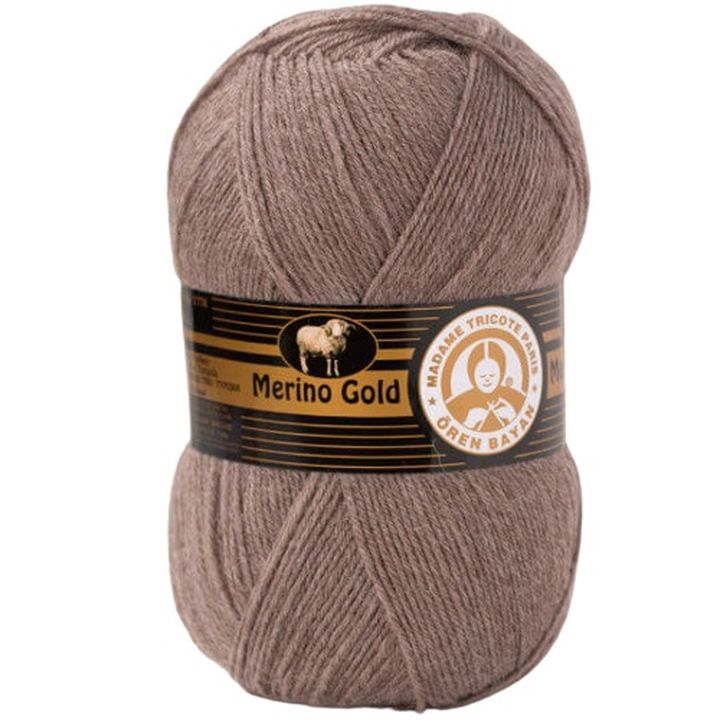 Predivo za pletenje Madame Tricote Paris Merino Gold 100 g | izaberi boju - smeđa