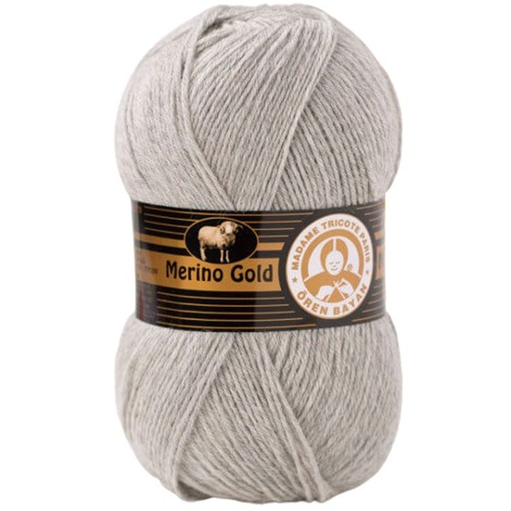 Predivo za pletenje Madame Tricote Paris Merino Gold 100 g | izaberi boju - siva