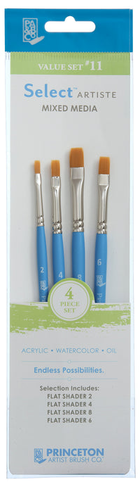 Set univerzalnih kistova PRINCETON Select Flat Shader - 4 kom