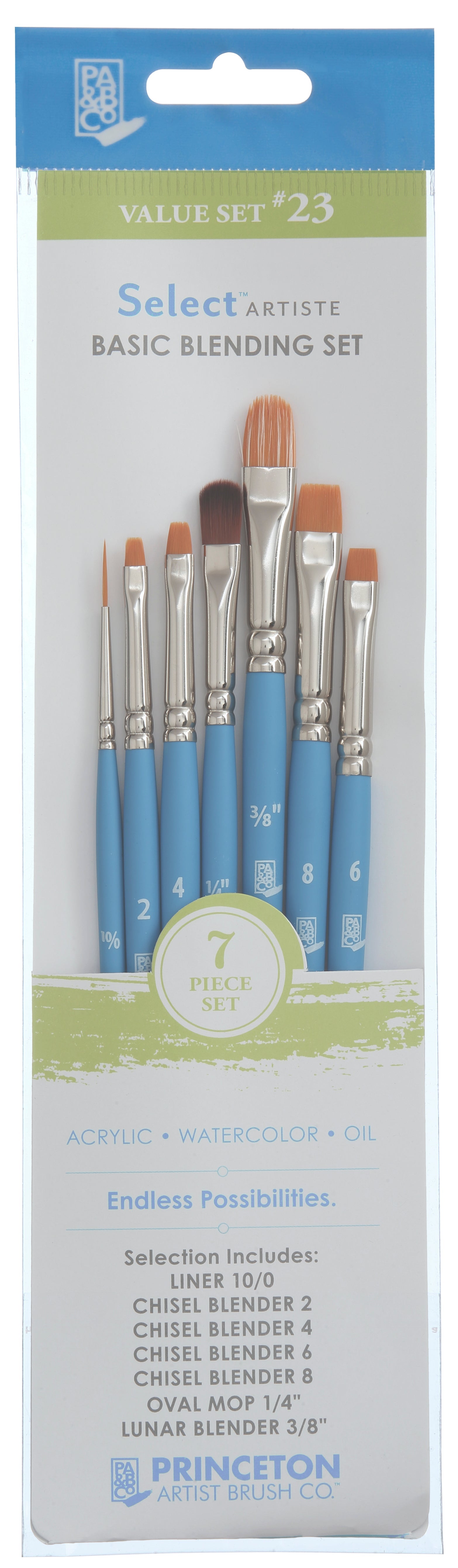Set univerzalnih kistova PRINCETON Select – 7 kom