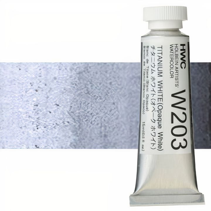 Profesionalne akvarel boje Holbein Artists 15 ml – titan bijela