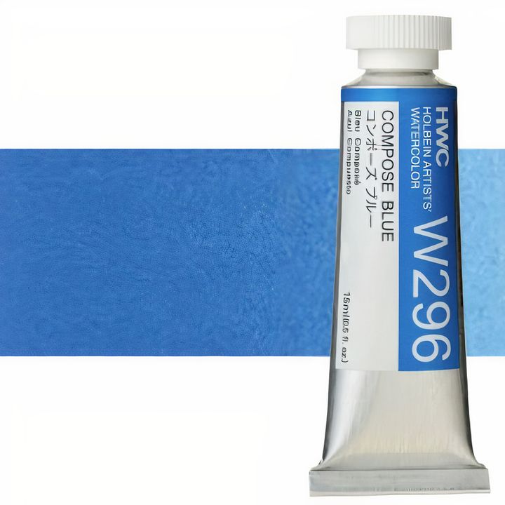 Profesionalne akvarel boje Holbein Artists 15 ml – compose plava