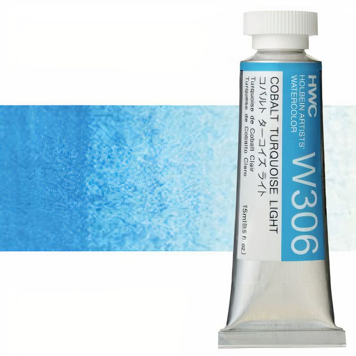 Profesionalne akvarel boje Holbein Artists 15 ml – kobalt tirkizna svijetla