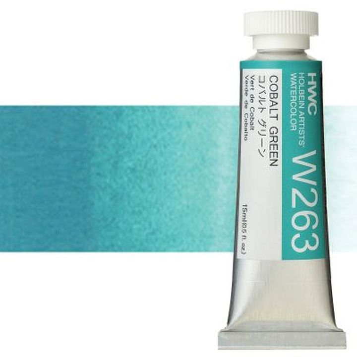 Profesionalne akvarel boje Holbein Artists 15 ml – kobaltno zelena