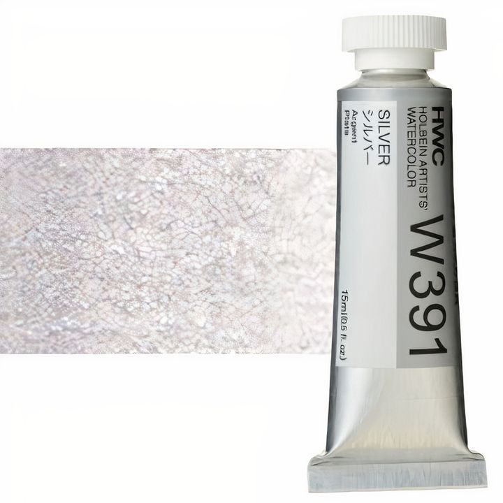 Profesionalne akvarel boje Holbein Artists 15 ml – srebrna