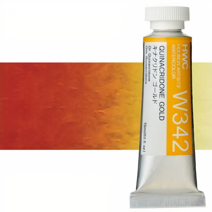 Profesionalne akvarel boje Holbein Artists 15 ml – kinakridon zlatna