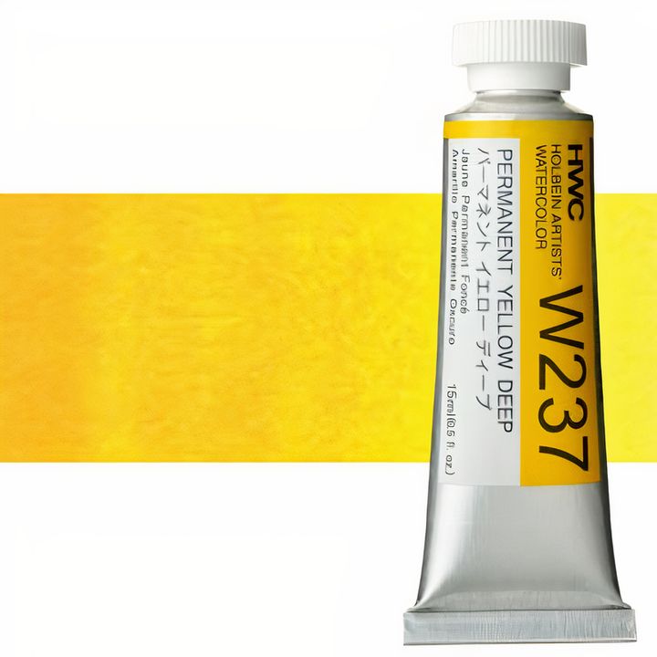 Profesionalne akvarel boje Holbein Artists 15 ml – permanentna tamnožuta