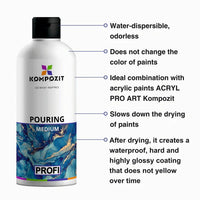Profesionalni pouring medium PROFI od Kompozit | različiti volumeni — slika 1