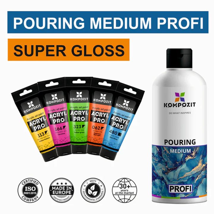 Profesionalni pouring medium PROFI od Kompozit | različiti volumeni — slika 2