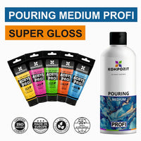 Profesionalni pouring medium PROFI od Kompozit | različiti volumeni — slika 2