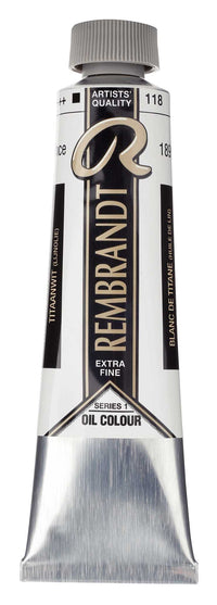 Uljana boja Rembrandt 40 ml – Titanium White Linseed Oil