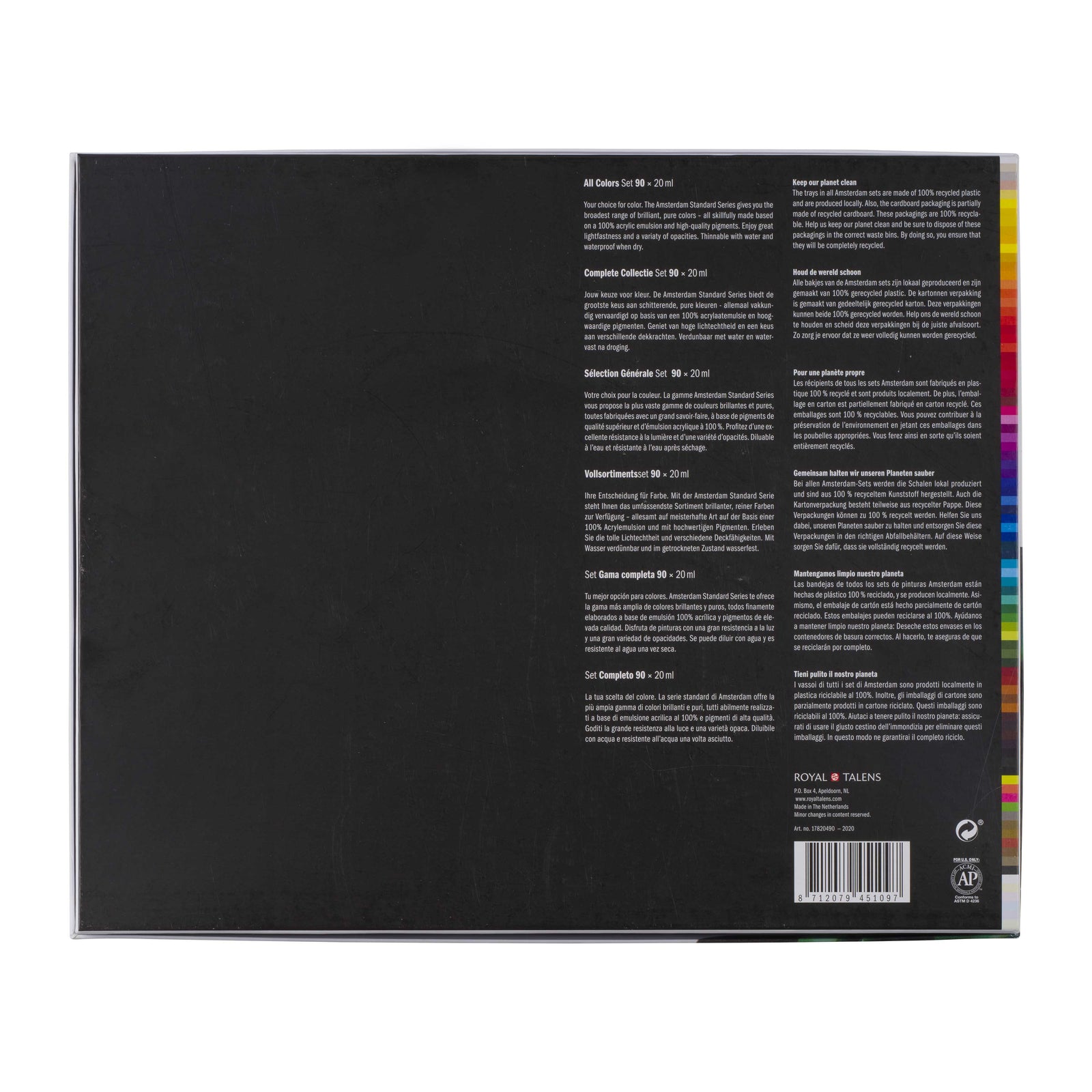 ROYAL TALENS Amsterdam set akrilnih boja All Colors 90 x 20 ml