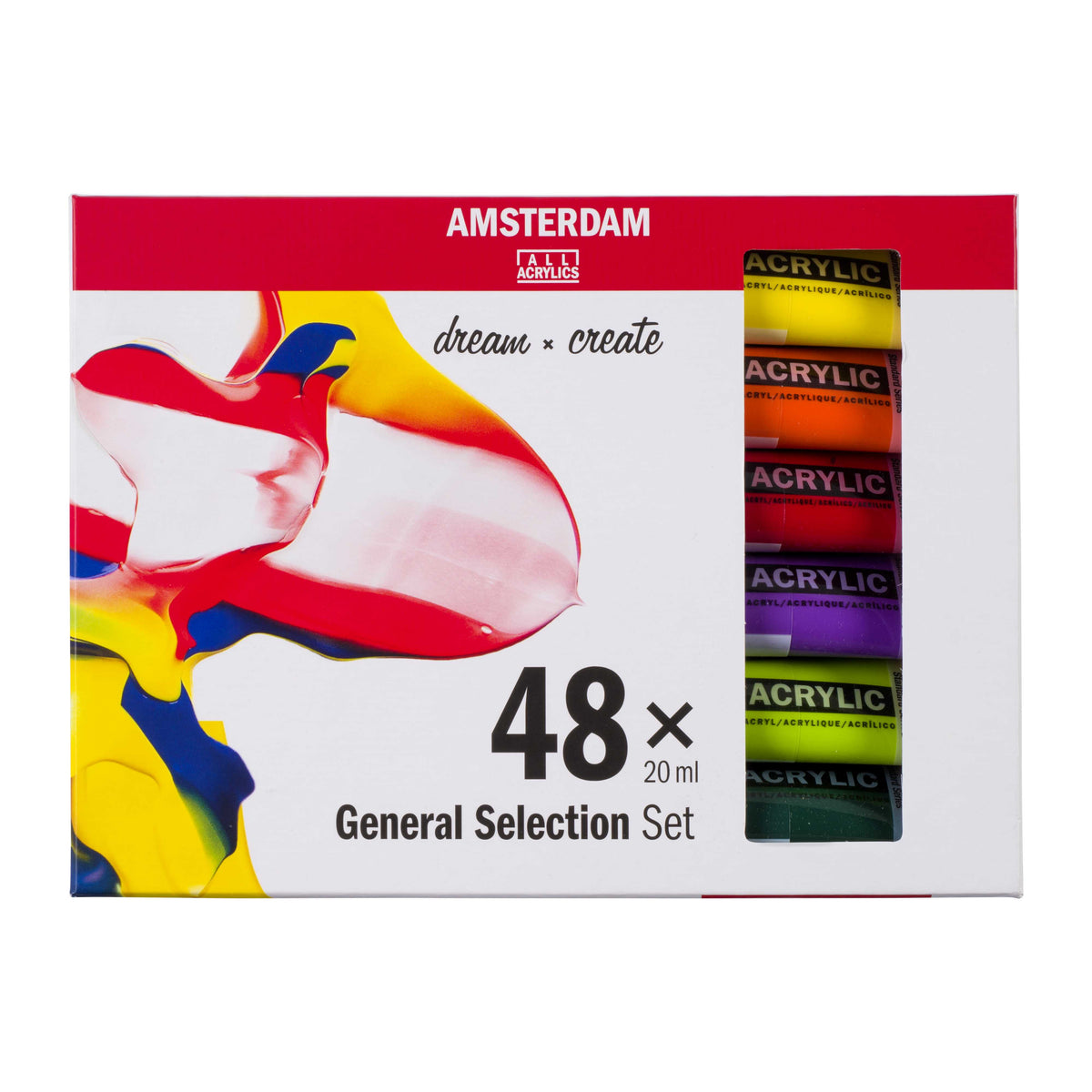 ROYAL TALENS Amsterdam set akrilnih boja General Selection 48 x 20 ml