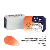 Akvarelne boje Rosa Gallery posudica 2.5 ml – Cadmium Orange Medium panvička