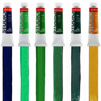 Sada 24 akrilnih boja Phoenix Studio 24 x 12 ml + 12 kistova i paleta