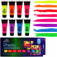 Sada 8 akrilnih boja Phoenix neon 8 x 21 ml