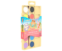 Sada akvarelnih boja JOVI Kawaii 22 mm - 12 kom s kistom