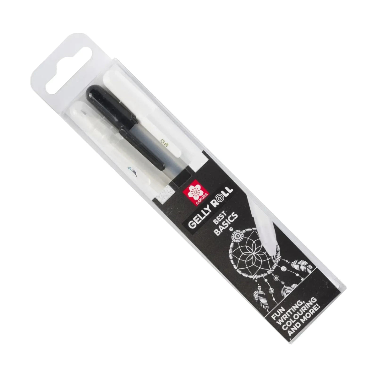 Sada gélových pier SAKURA Gelly / 3-dijelna (prozirna, crna, bijela)