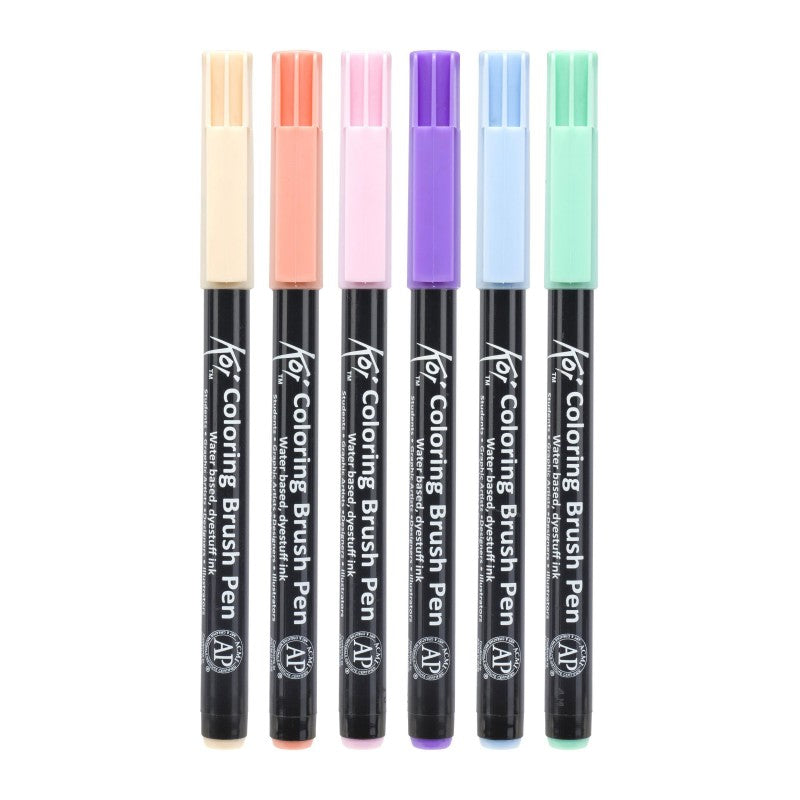 Sakura Koi Coloring Brush Pen akvarelni kist-flomasteri - set od 6 kom Sweets