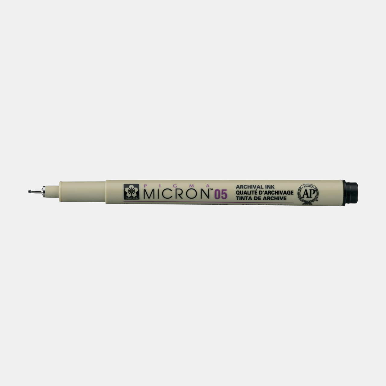 Sakura Pigma Micron 05 fineliner 0,45 mm – set od 6 boja – Crna