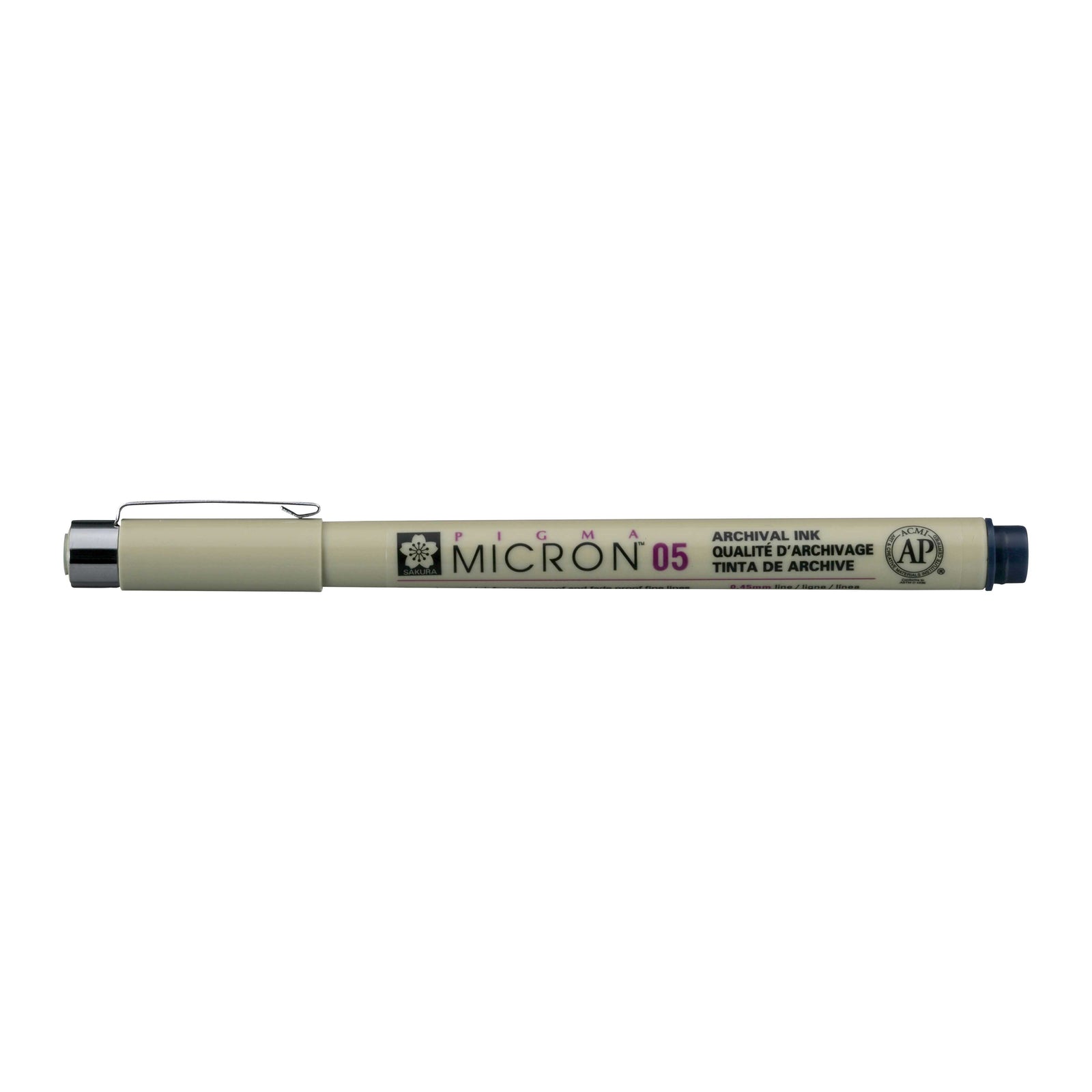 Sakura Pigma Micron 05 fineliner 0,45 mm – set od 6 boja – Plavo crna