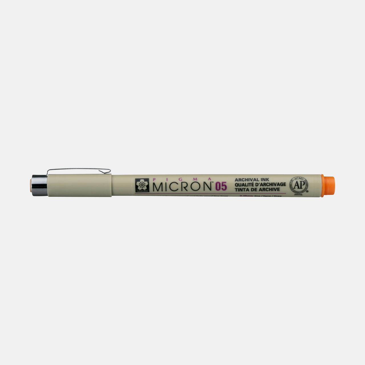 Sakura Pigma Micron 05 fineliner 0,45 mm – set od 6 boja – Narančasta