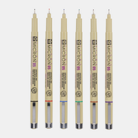 Sakura Pigma Micron 05 fineliner 0,45 mm – set od 6 boja