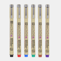 Sakura Pigma Micron 05 fineliner 0,45 mm – set od 6 boja