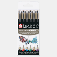 Sakura Pigma Micron 05 fineliner 0,45 mm – set od 6 boja