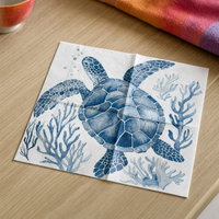 Salvete za decoupage s motivom morskih životinja – morska kornjača