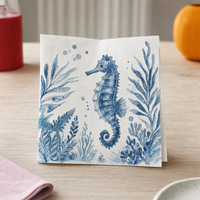 Salvete za decoupage s motivom morskih životinja – morski konjić