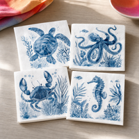 Salvete za decoupage s motivom morskih životinja – Set 4 kom – svi motivi