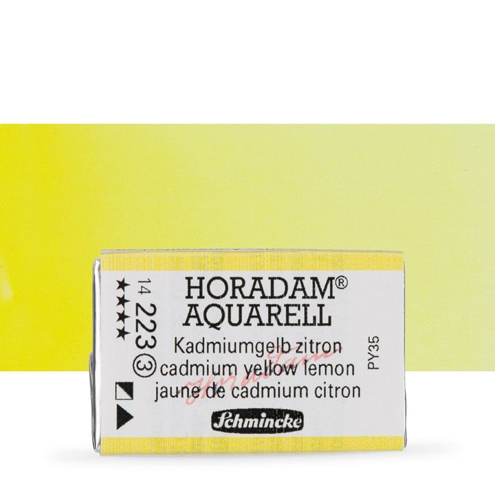 Schmincke Horadam akvarelne boje u cijeloj posudici – 223 limun žuta cadmium
