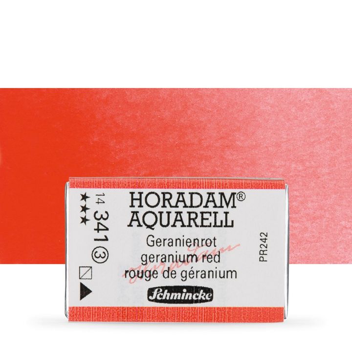 Schmincke Horadam akvarelne boje u cijeloj posudici – 341 geranium červená