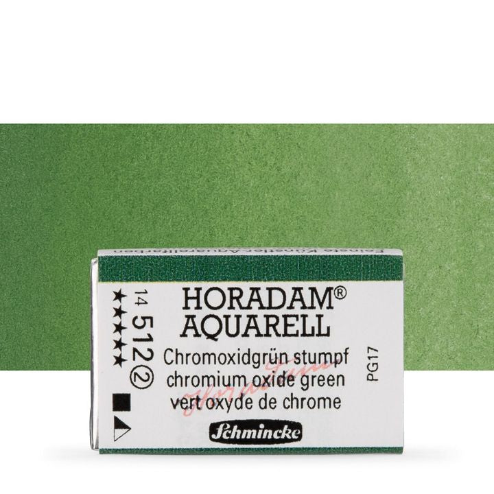 Schmincke Horadam akvarelne boje u cijeloj posudici – 512 chromium oxide zelena