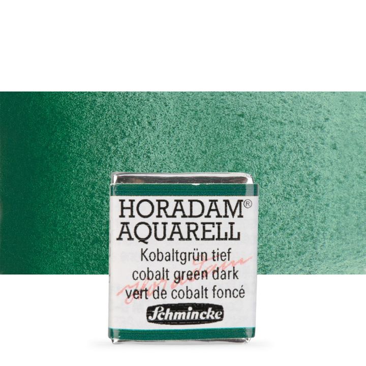 Akvarel boje Schmincke Horadam pola posudice – 533 Cobalt Green Dark