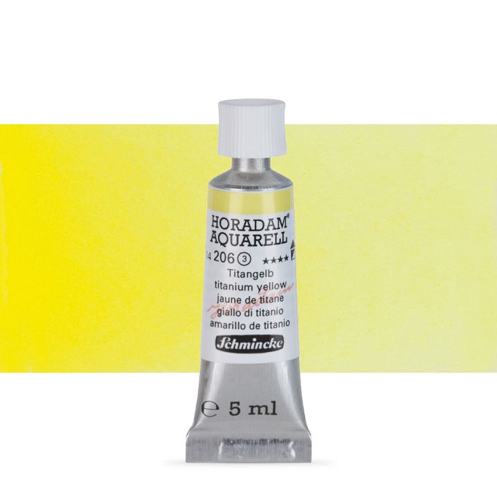 Schmincke Horadam akvarelne boje u tubi 5 ml – 206 titan žuta
