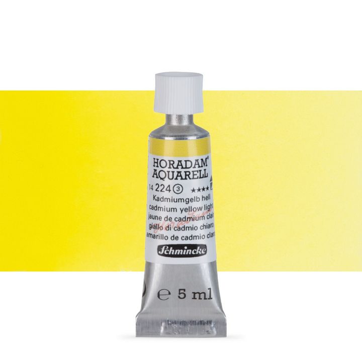 Schmincke Horadam akvarelne boje u tubi 5 ml – 224 cadmium svetložltá