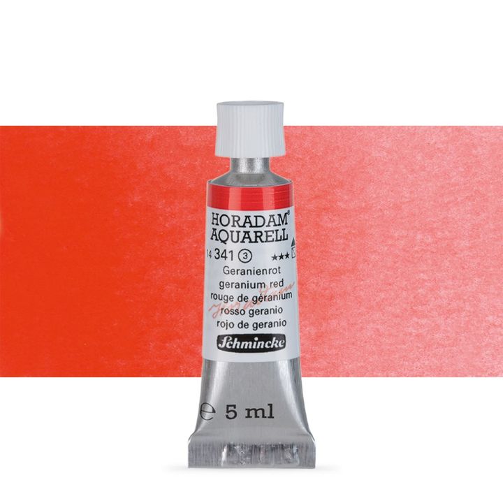 Schmincke Horadam akvarelne boje u tubi 5 ml – 341 geranium červená