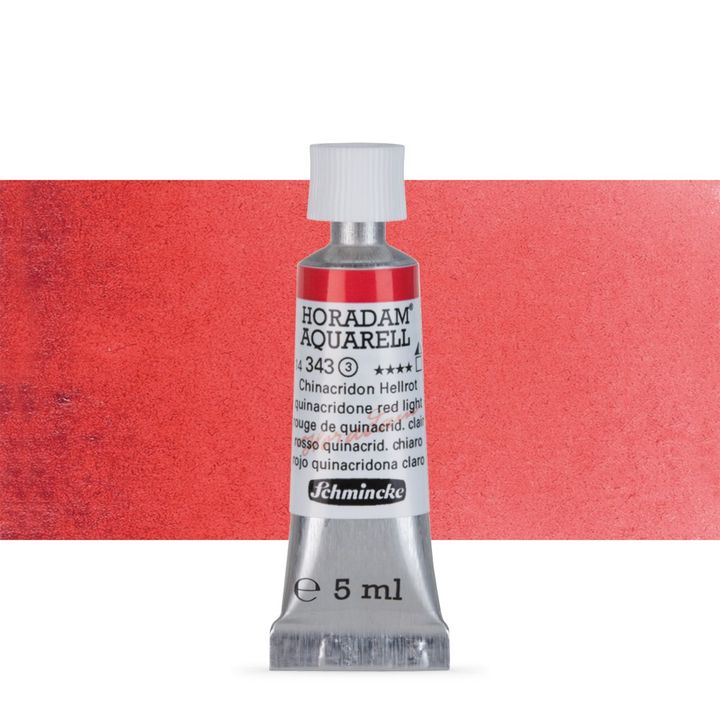 Schmincke Horadam akvarelne boje u tubi 5 ml – 343 quinacridone svetločervená