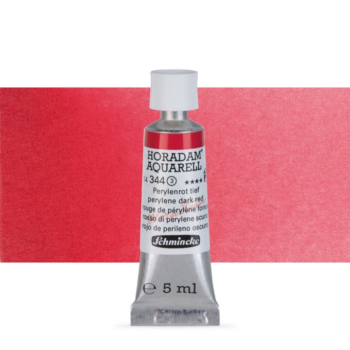 Schmincke Horadam akvarelne boje u tubi 5 ml – 344 perylene tmavočervená