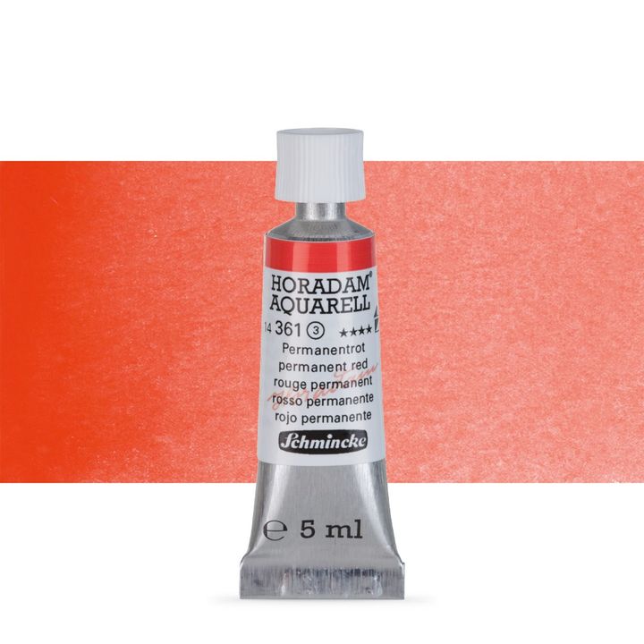 Schmincke Horadam akvarelne boje u tubi 5 ml – 361 permanentná červená