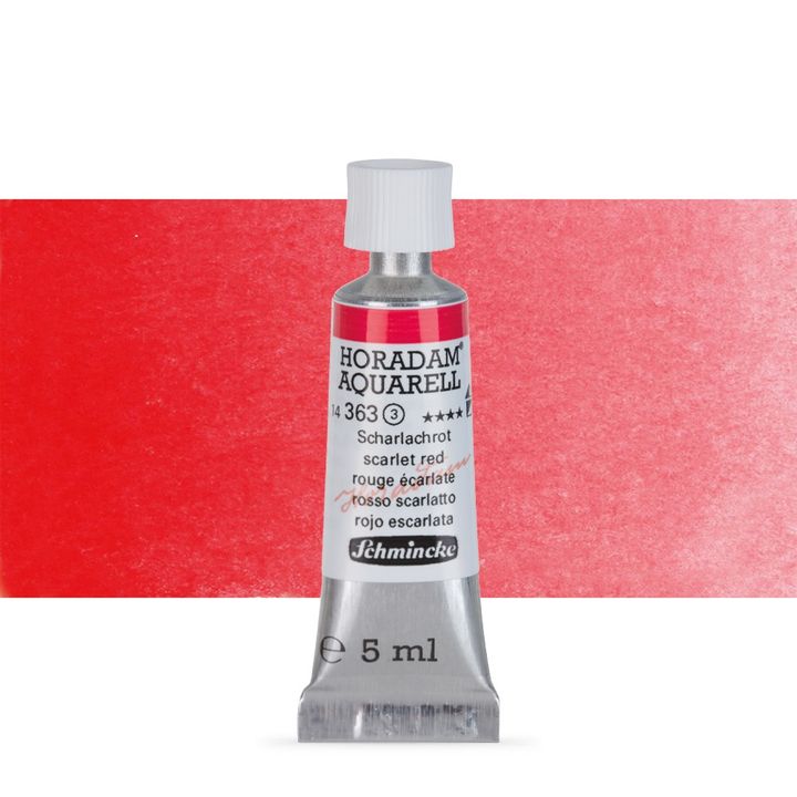 Schmincke Horadam akvarelne boje u tubi 5 ml – 363 šarlatovočervená