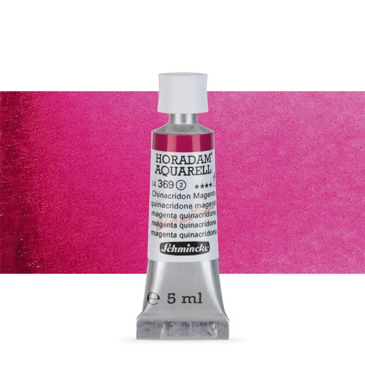 Schmincke Horadam akvarelne boje u tubi 5 ml – 369 kinakridon magenta