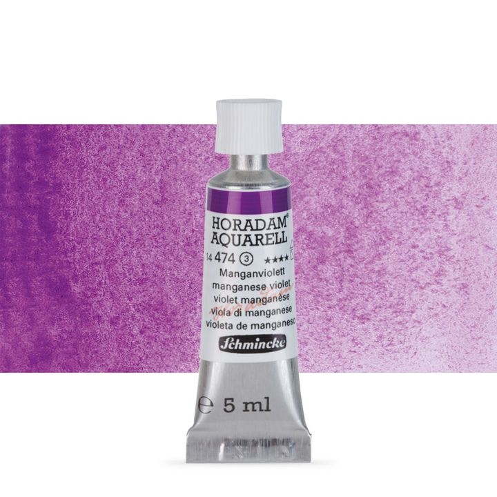 Schmincke Horadam akvarelne boje u tubi 5 ml – 474 manganese fialová