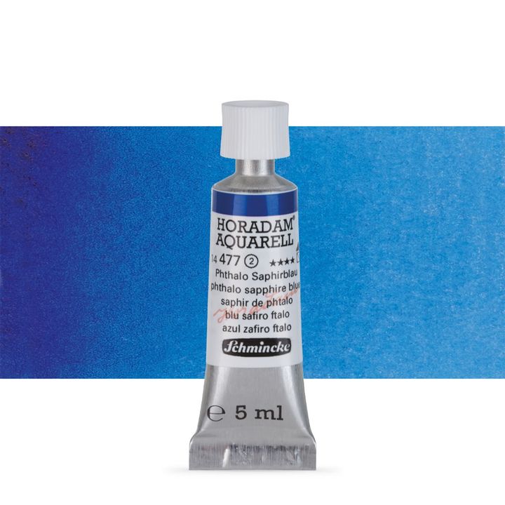Schmincke Horadam akvarelne boje u tubi 5 ml – 477 ftalo safirno plava