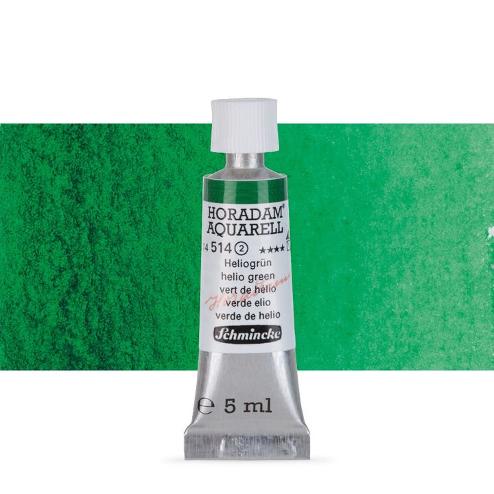Schmincke Horadam akvarelne boje u tubi 5 ml – 514 helio zelena