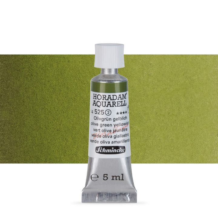 Schmincke Horadam akvarelne boje u tubi 5 ml – 525 maslinasto zelena žućkasta