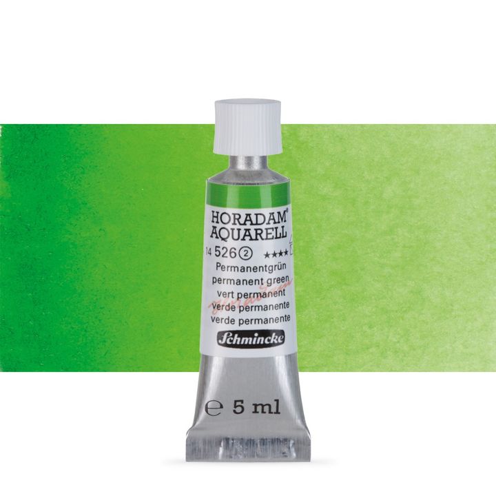 Schmincke Horadam akvarelne boje u tubi 5 ml – 526 permanentna zelena